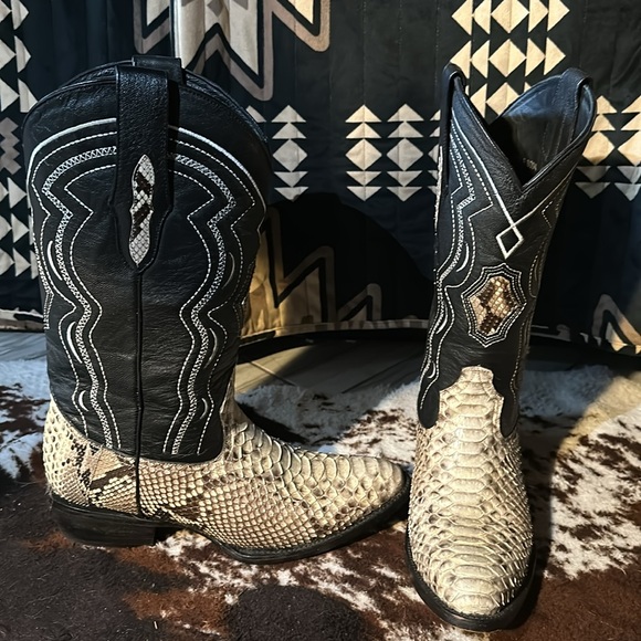 Genuine python western boots. Rockin Leather brand. Men’s size 11.5. - Picture 3 of 5